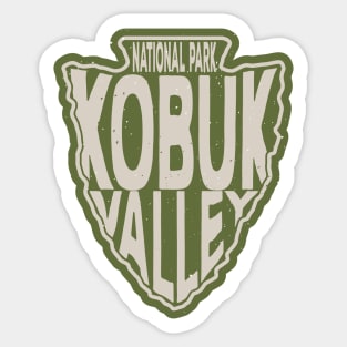 Kobuk Valley National Park name arrowhead Sticker